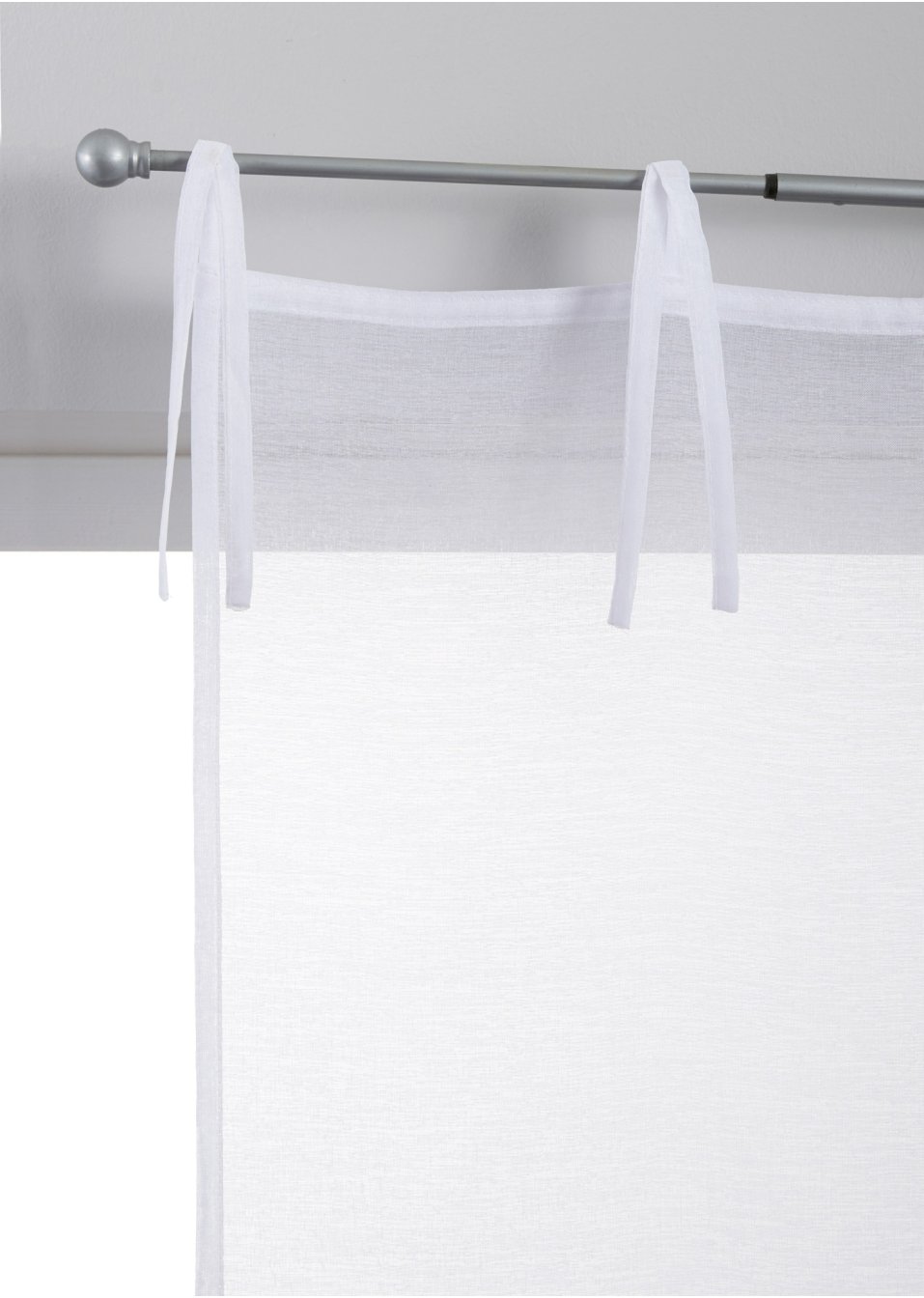 Vitrage avec broderie florale (1 pce.)
