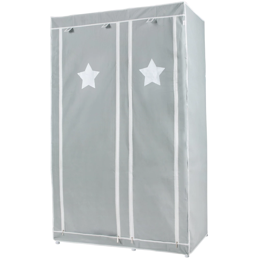 roba Textil-Kleiderschrank XL Little Stars grau