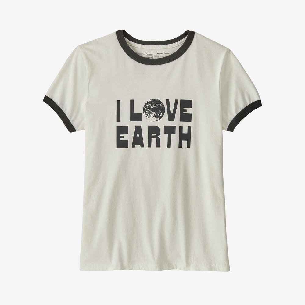 Damen-Bio-Ringer-T-Shirt „Earth Love“