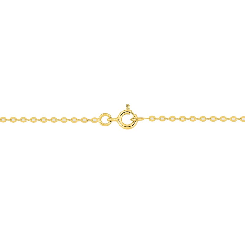 Bracelet femme 18 cm - Forçat miroir - Or 18 Carats