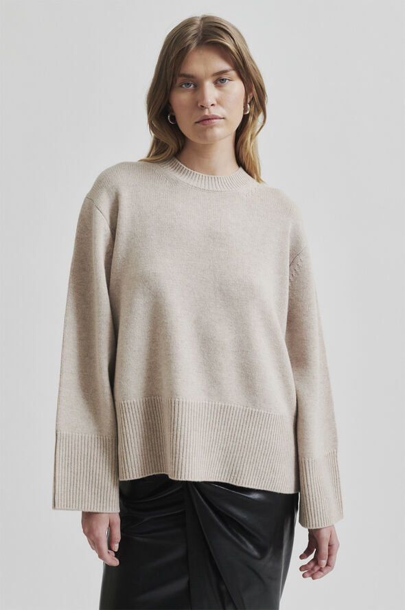 Second Female Alpha Knit O-Neck Fallen rock