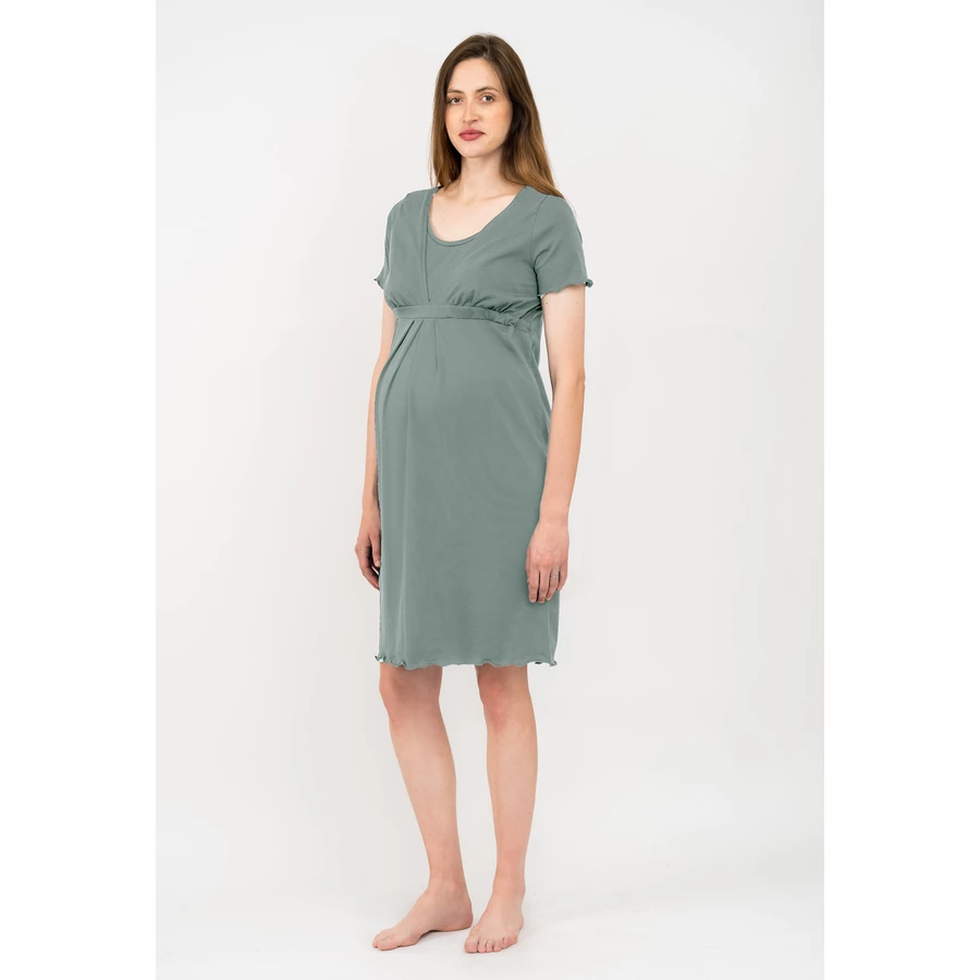 Cool Mama Umstands- und Stillnachthemd 2 in 1 Olive