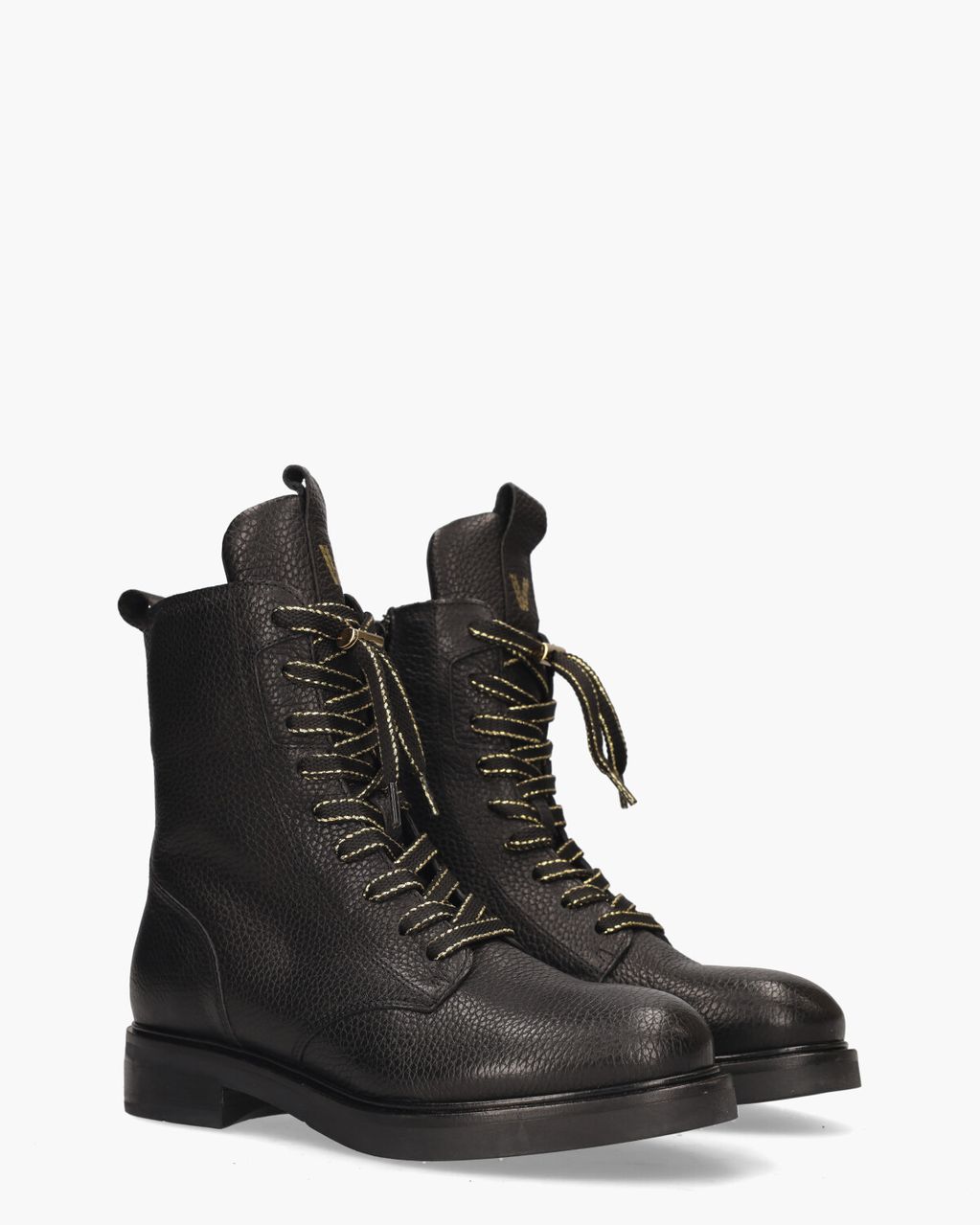 Via Vai Juliette Abby Zwart Dames Veterboots