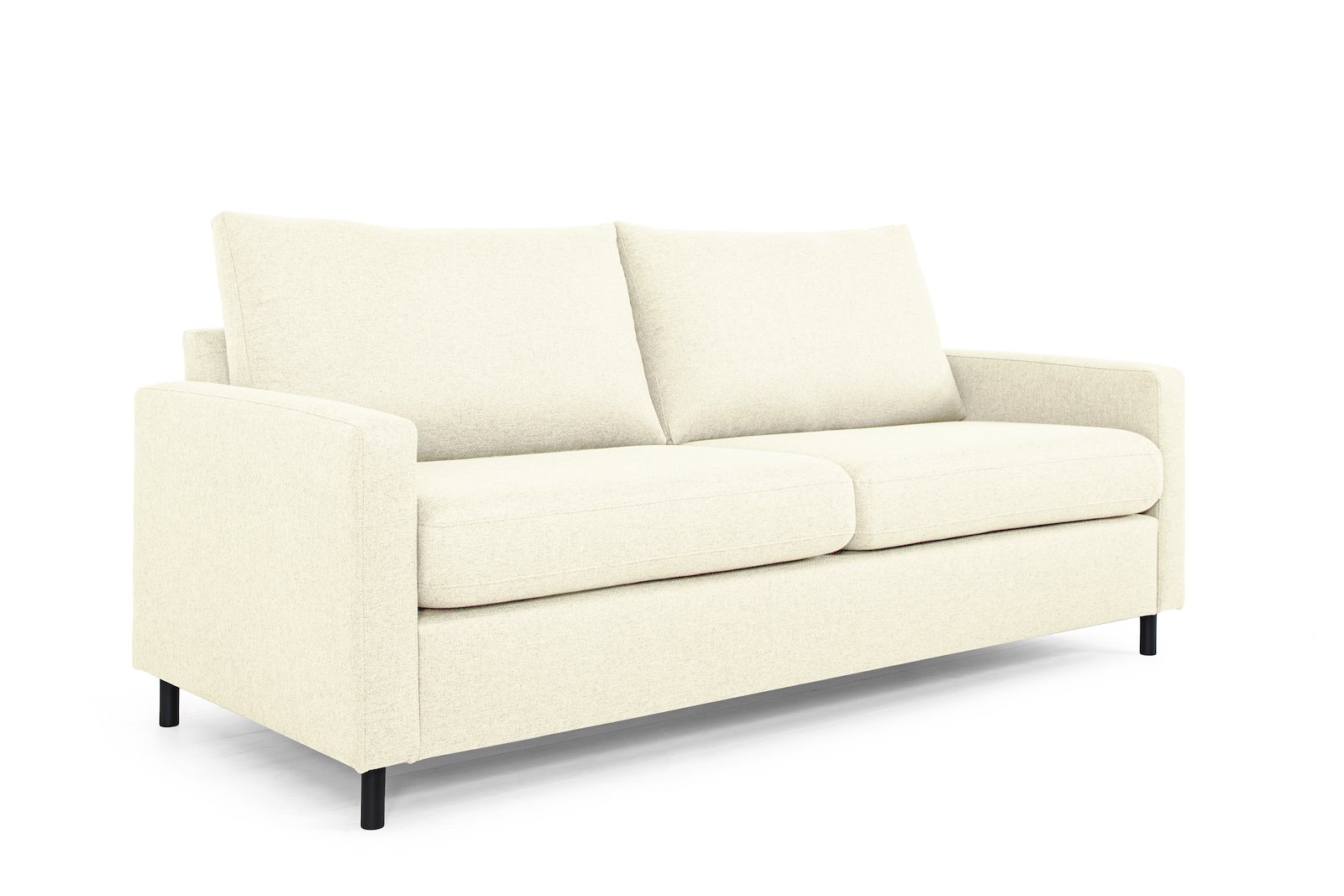 Tempo 3-seter Tekstil Herbi 50 Beige med sorte ben