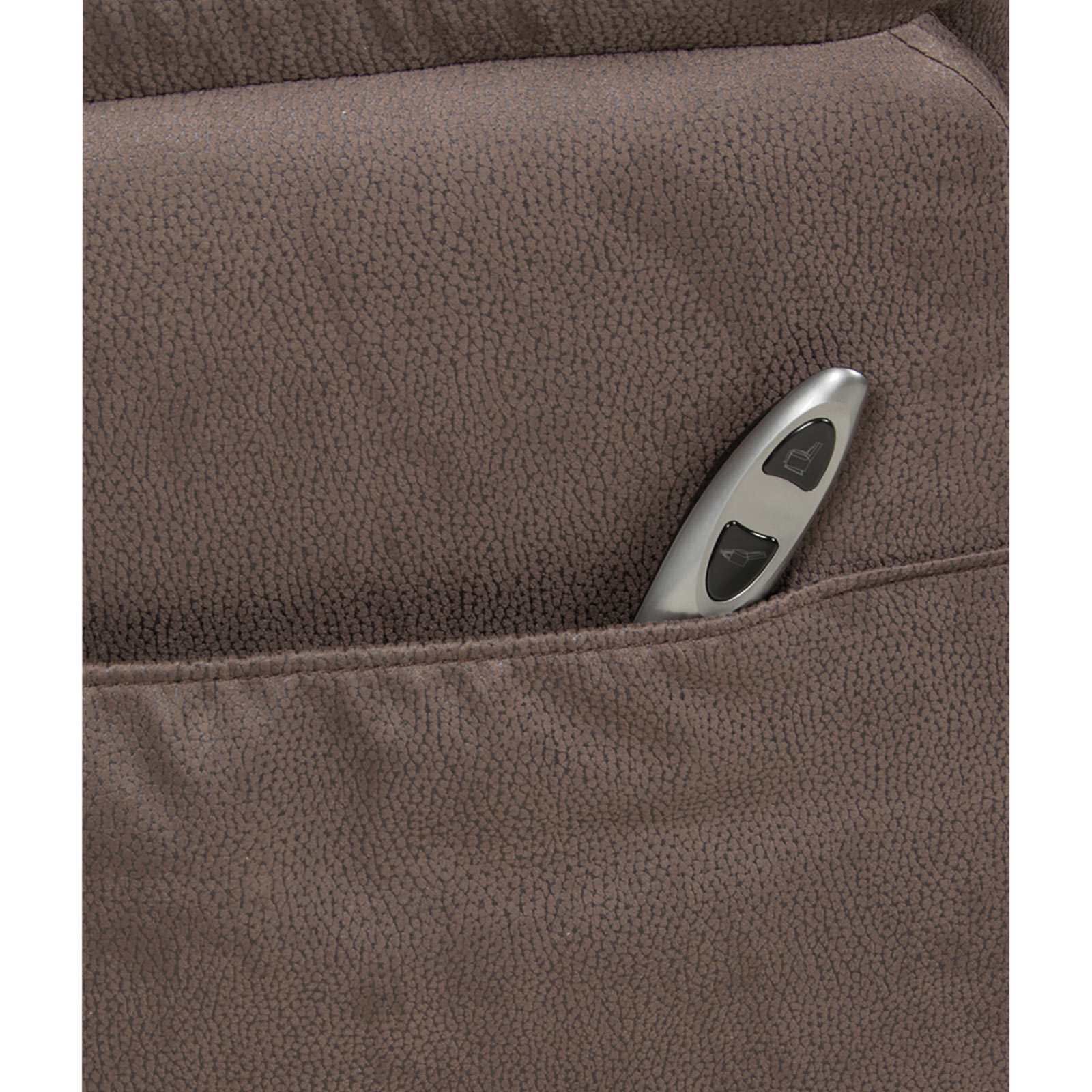 TV-Sessel - braun - Microfaser