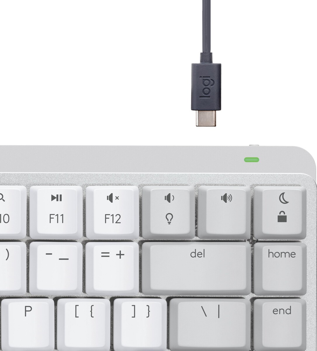 Logitech - Mx Mechanical Mini Trådløs Tastatur Til Mac - Pale Grey - Nordisk