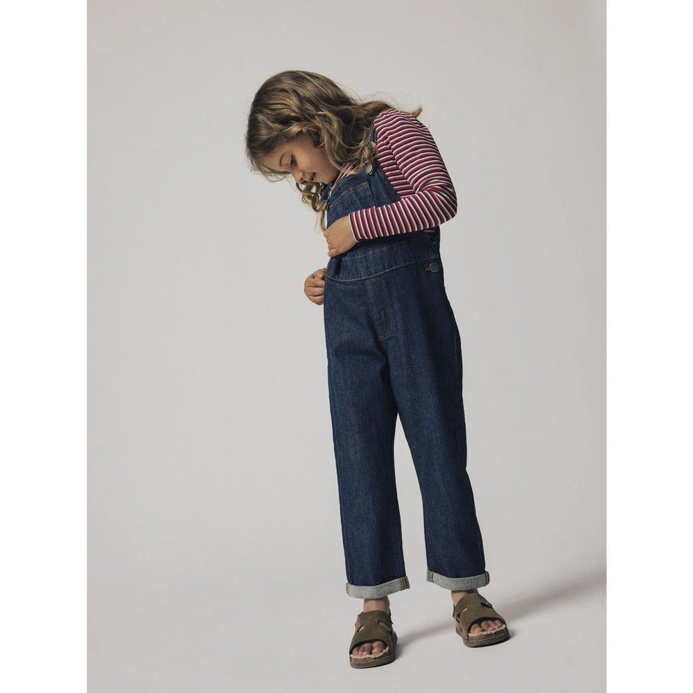 Køb Name It Dark Blue Denim Unwashed Rocco Denim Buksedragt