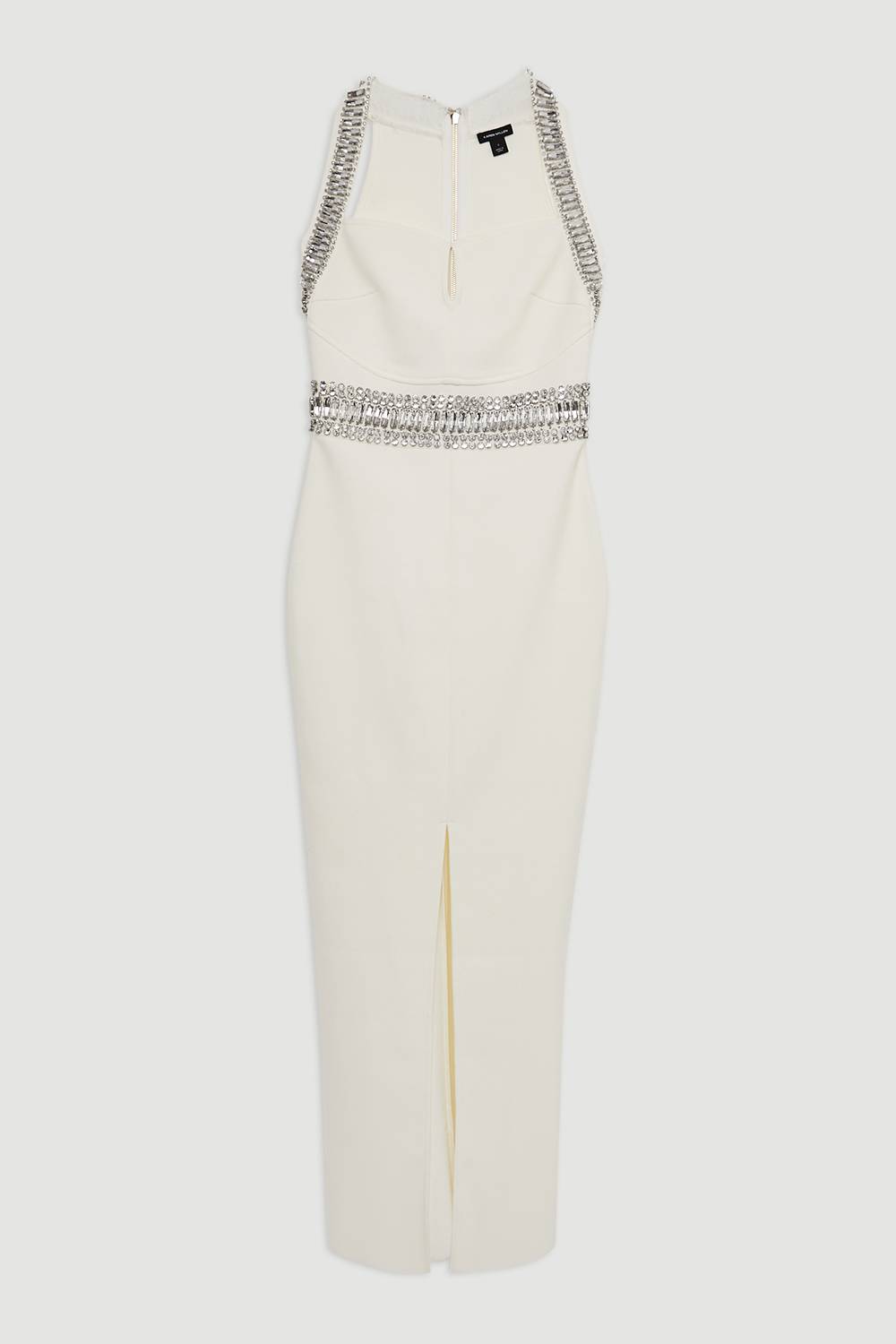 KarenMillen Robe Maxi Moulante En Maille Bandage Ornée De Cristaux