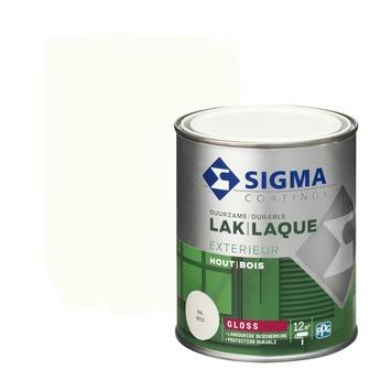Sigma Exterieur buitenlak hoogglans RAL 9010 zuiverwit 750 ml
