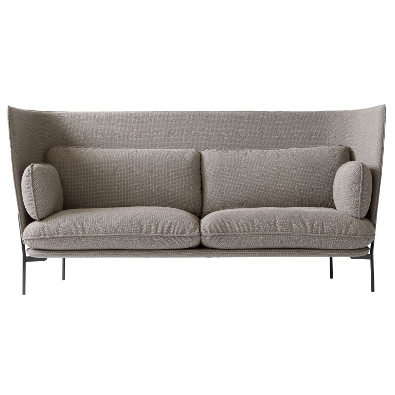 &tradition Cloud LN7 Highback bank Colline 228, zwarte poten