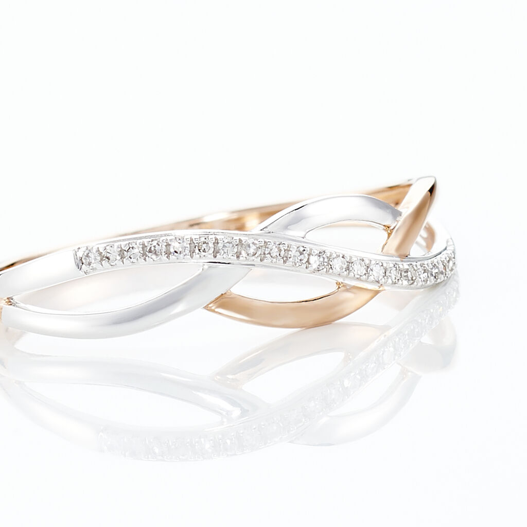 Bague Batista Or Bicolore Diamant