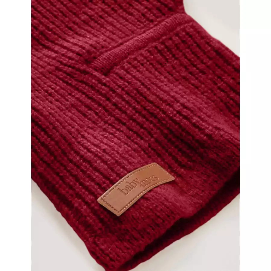 BabyMocs Mütze Vegan burgundy