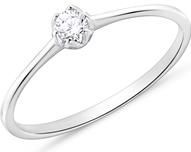 14k witgouden Diamanten ring