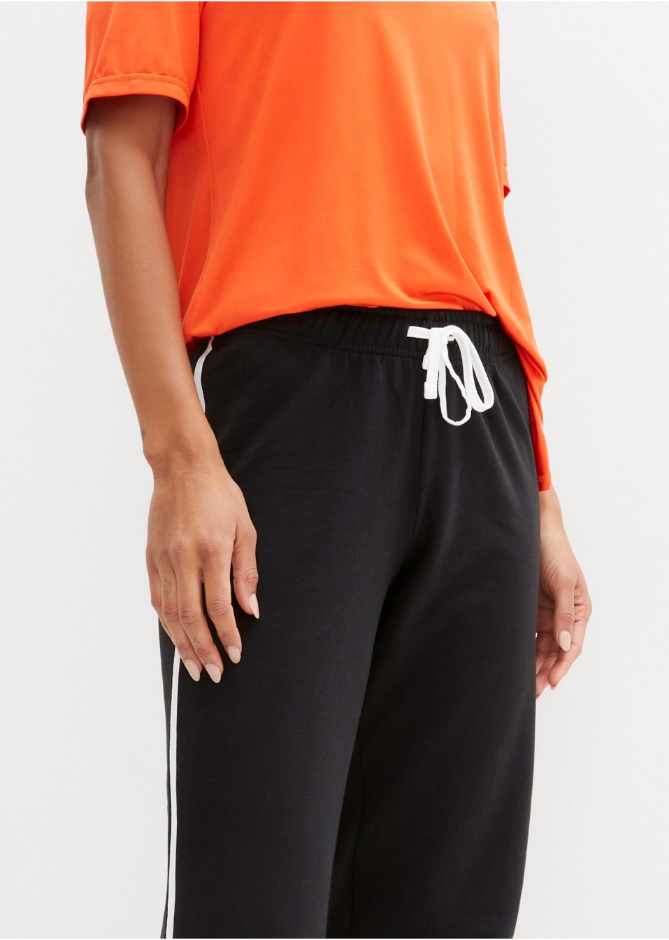 Pantalon de jogging en coton, coupe droite