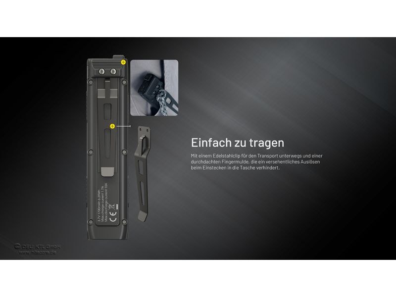 Nitecore Taschenlampe EDC27 UHI 3100 lm Die Taschenlampe für Outdoor-Abenteuer