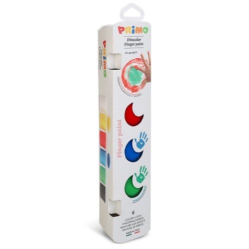 Primo vingerverf in pot 6x25ml (6st)