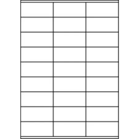 labelmedia 270 Etiketten 10 Blatt A4 70 X 32 Vielzwecketiketten