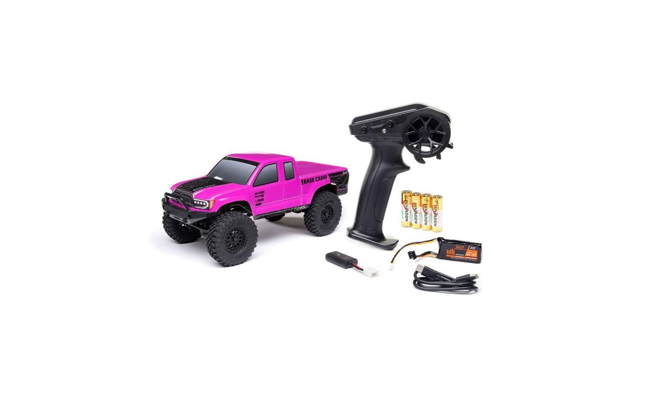 Rock Crawler SCX24 Base Camp 4WD, Pink RTR 1:24<br>Rock Crawler Brushed RTR mit Akku & Ladegerät