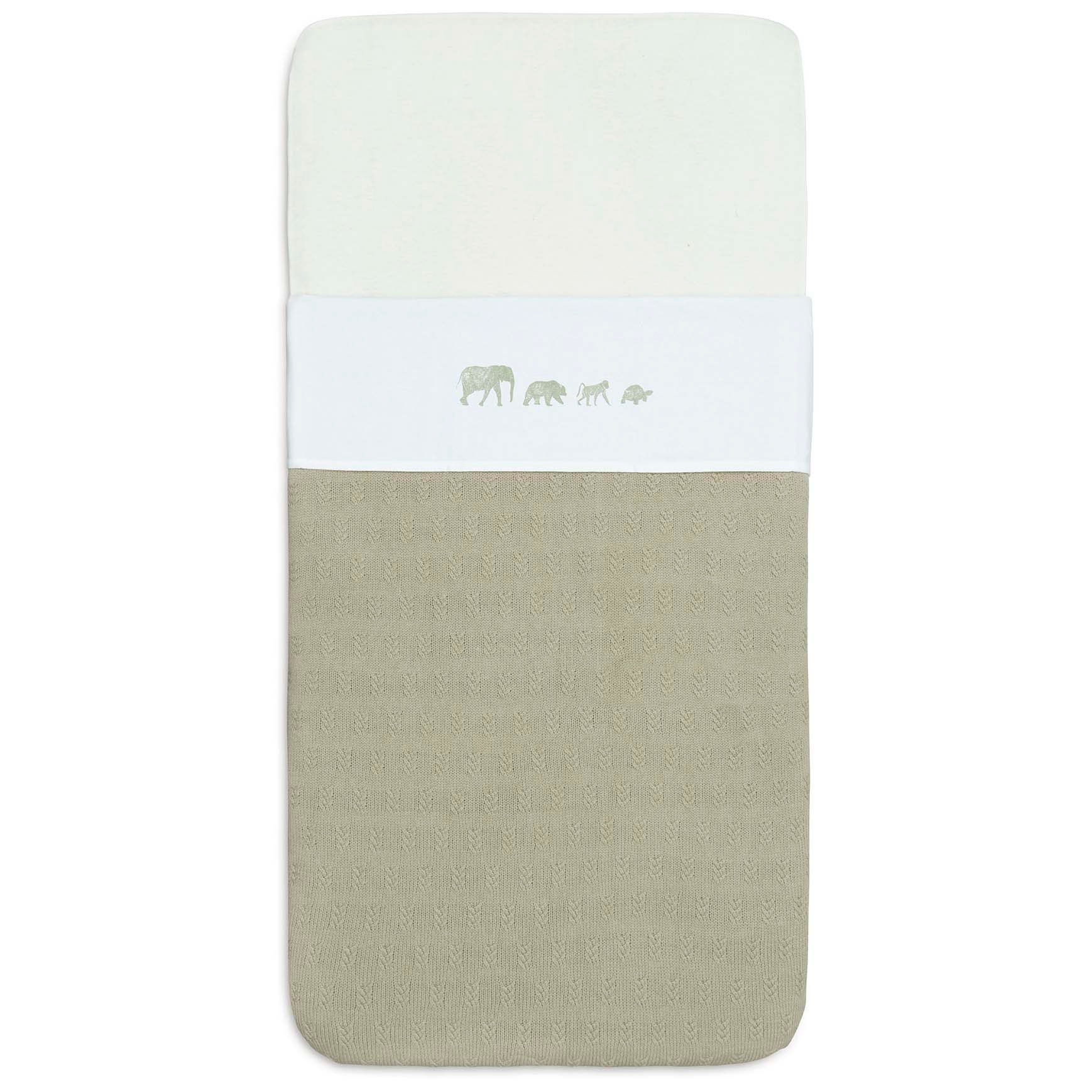Jollein wieglaken animals wit