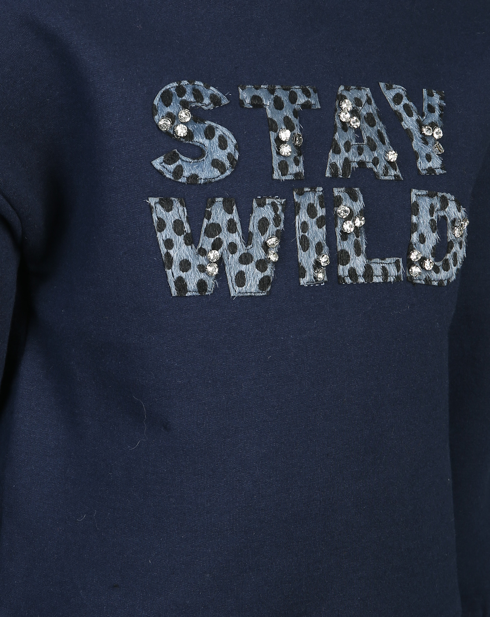 Sweatshirt STAY WILD in marine