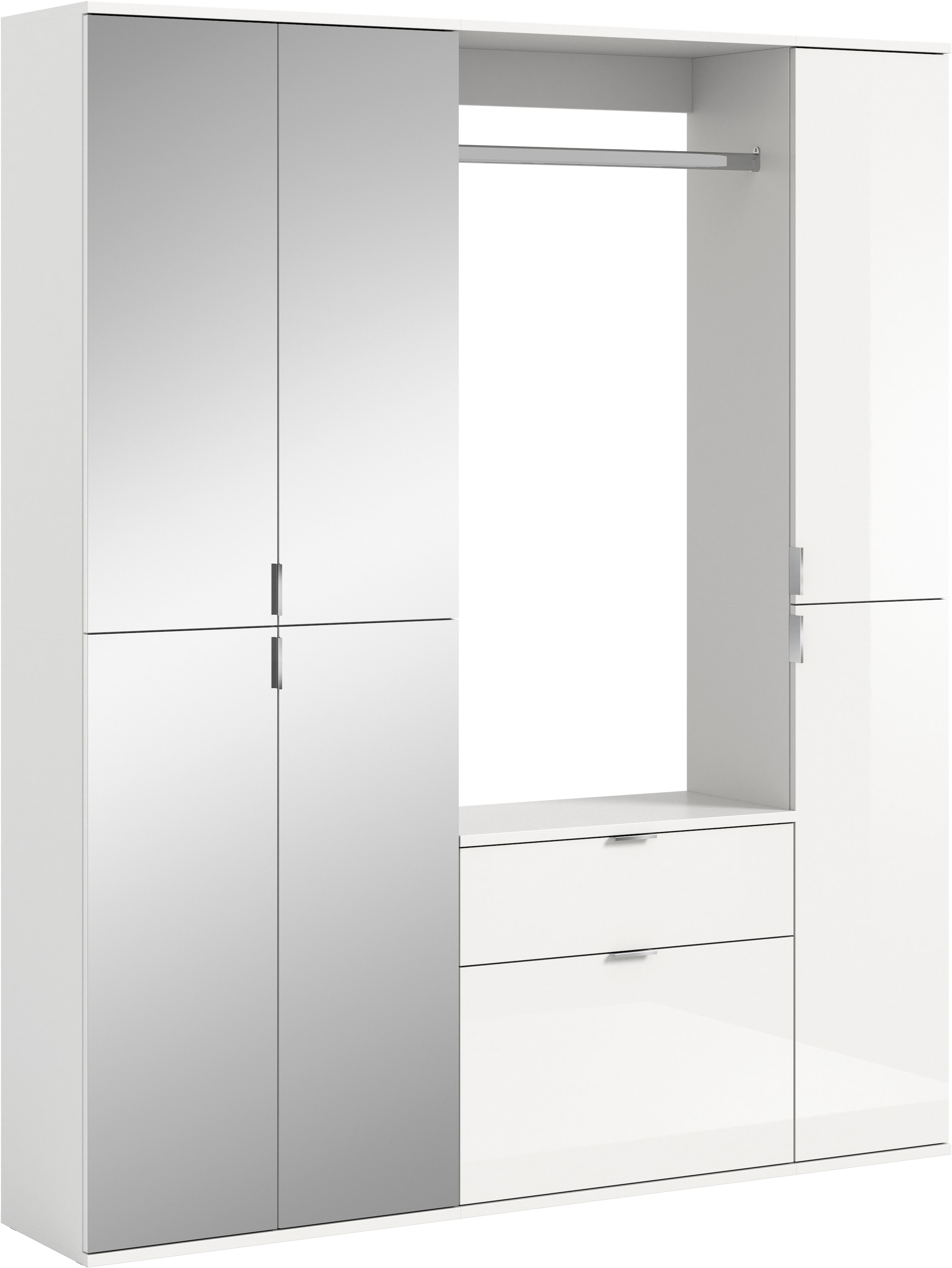 INOSIGN Garderoben-Set »Trondheim, Breite 152 cm, 5-teilig, bestehend aus:« Set, 4 Stk. tlg.