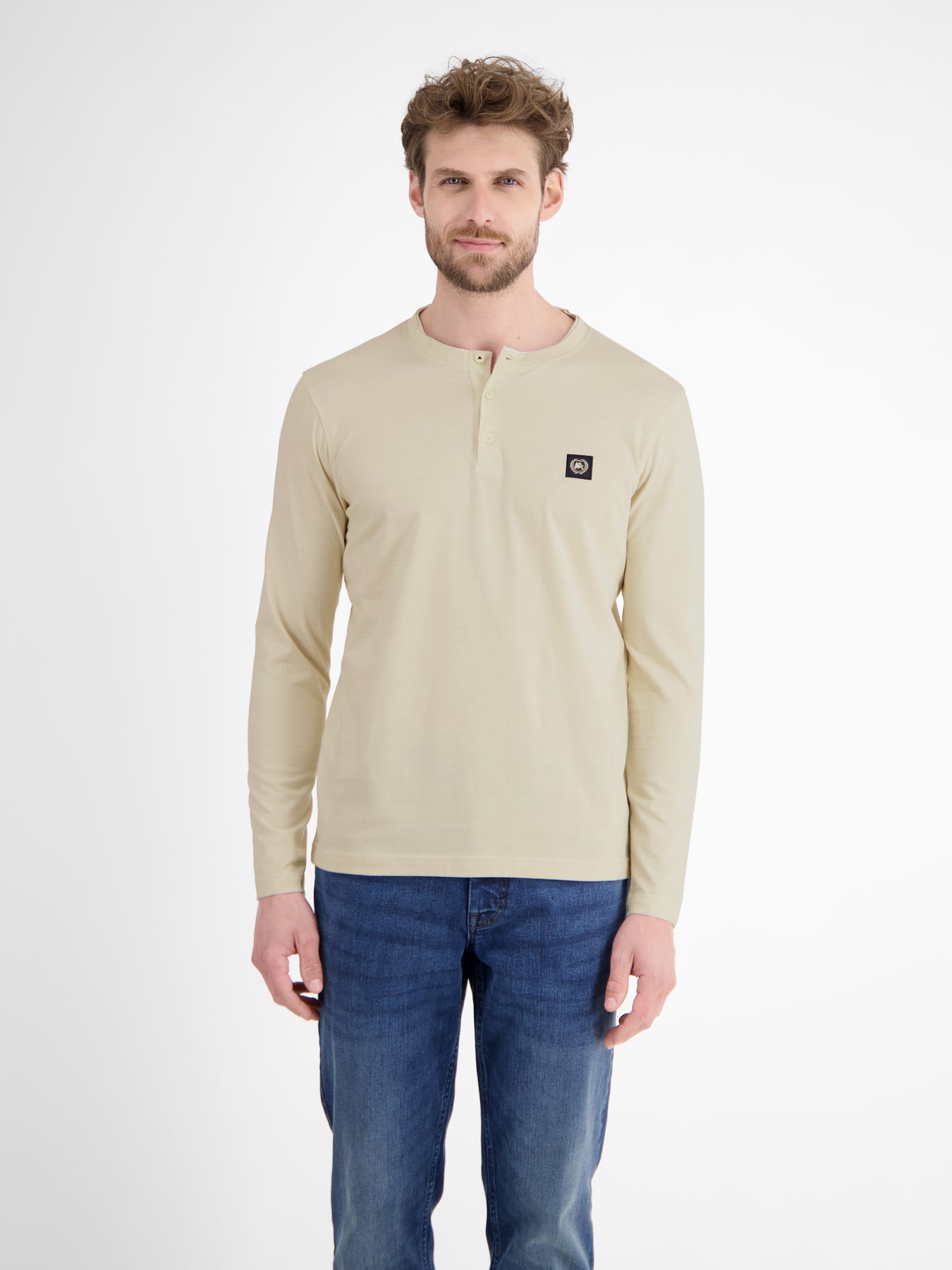Serafino-Langarmshirt für Herren