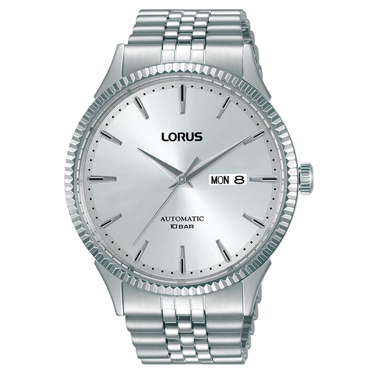 Montre Lorus automatique acier cadran blanc