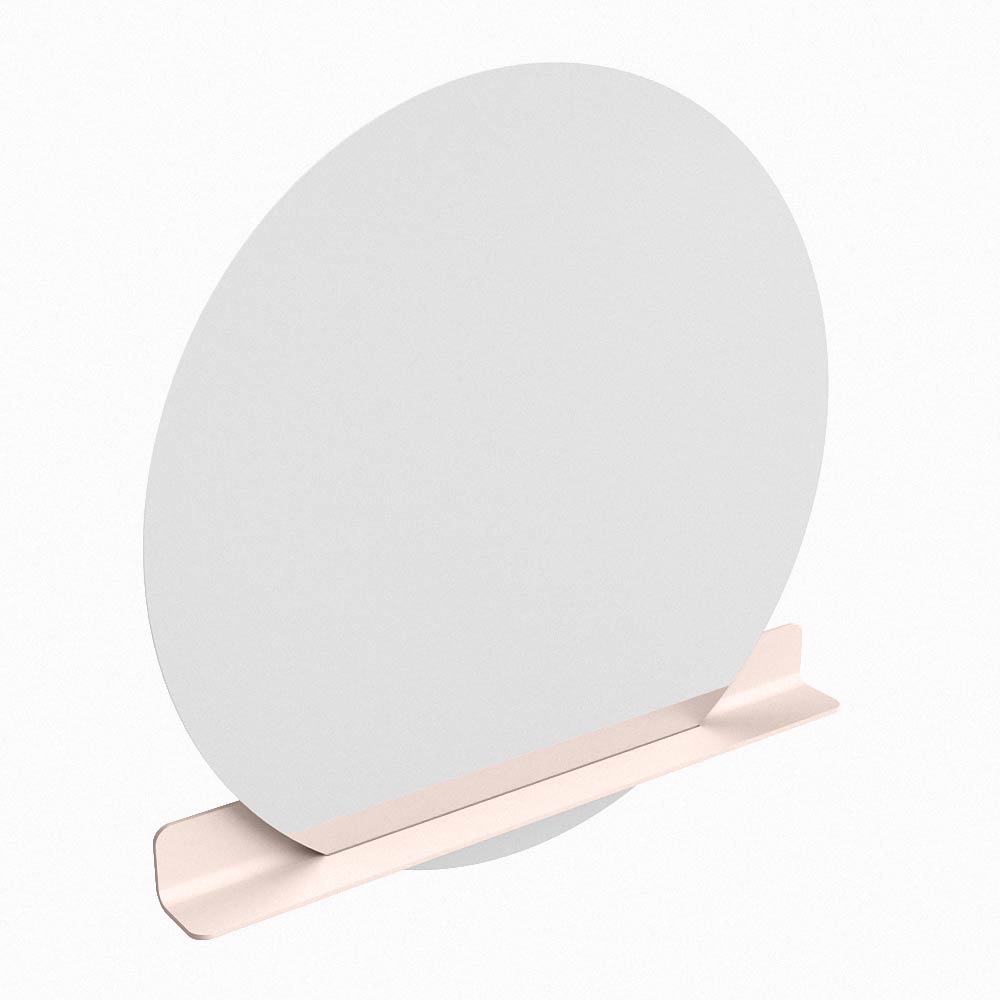 Mondiaz Spot spiegel rond Ø120cm met planchet rosee