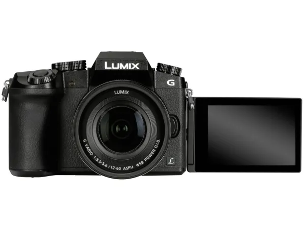 Panasonic Lumix G DMC-G70M - Digitalkamera - spejlløst - 16.0 MP - Four Thirds - 4K - 5x optisk zoom 12 - 60 mm objektiv - Wi-Fi - sort
