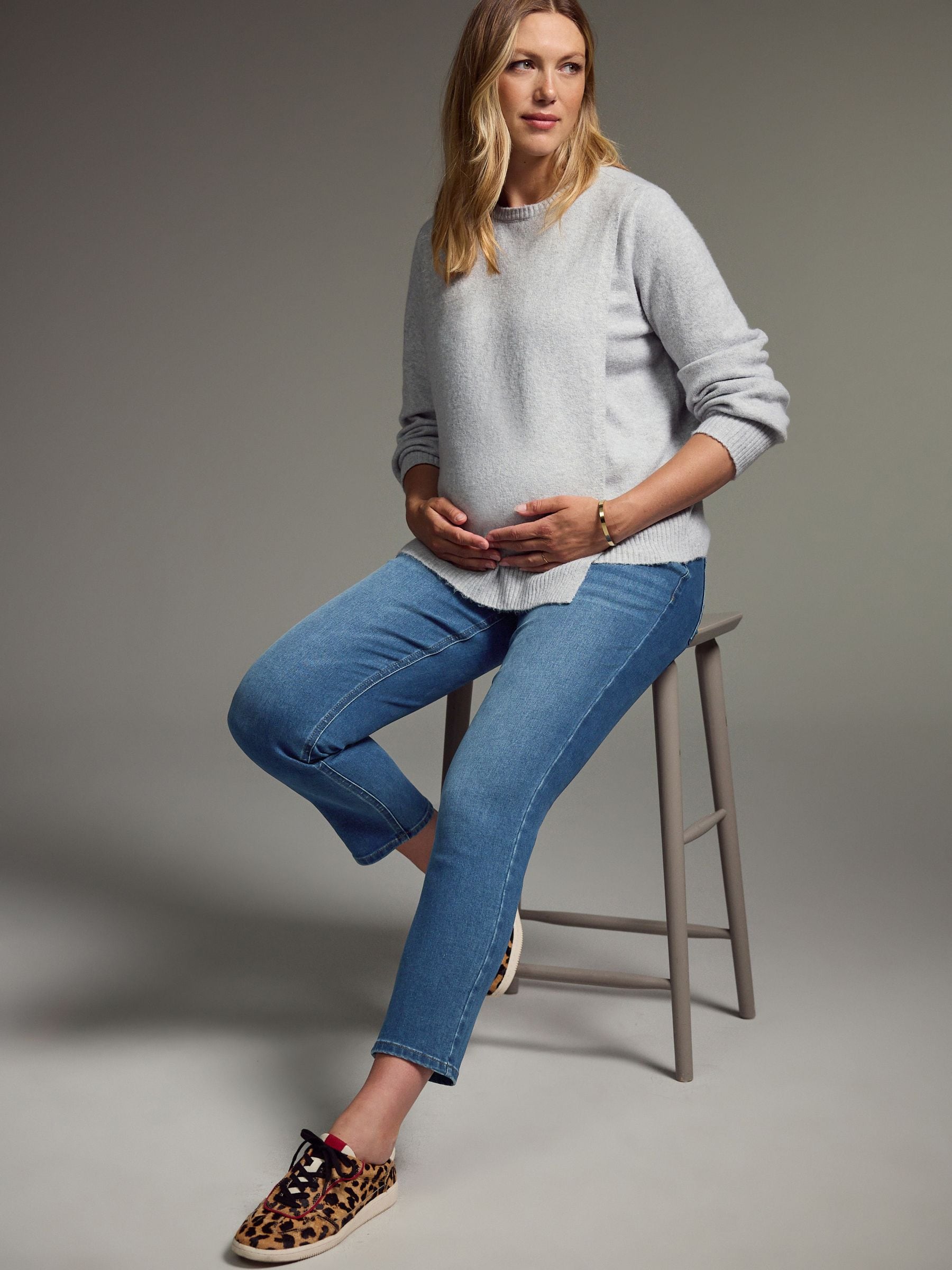 Normaal blauw - Mom zwangerschap Denim Jeans