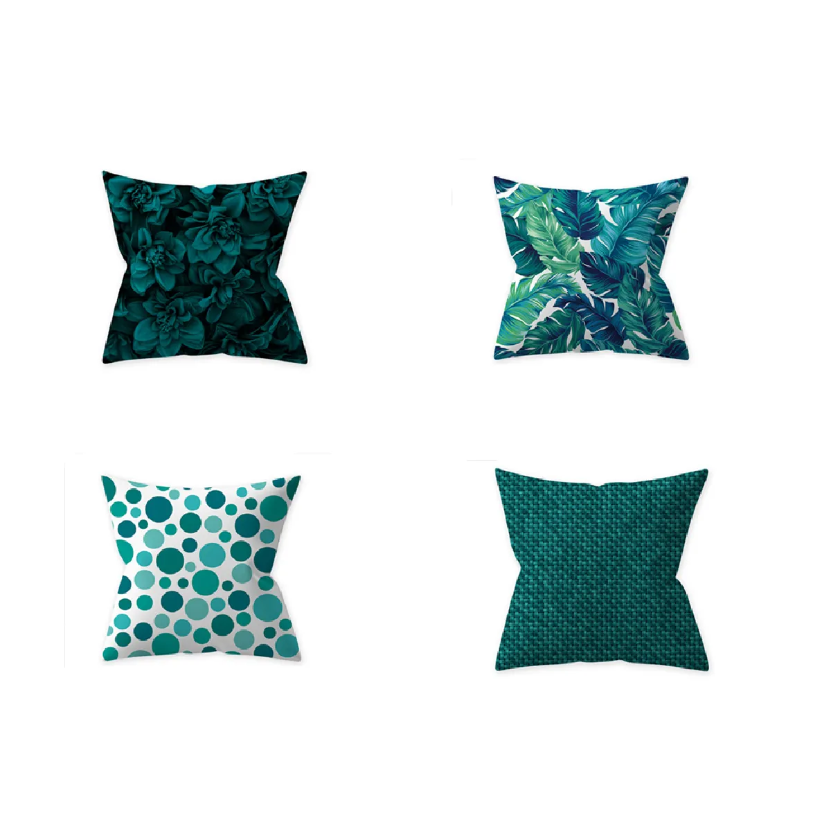 Taie d'oreiller bleu sarcelle