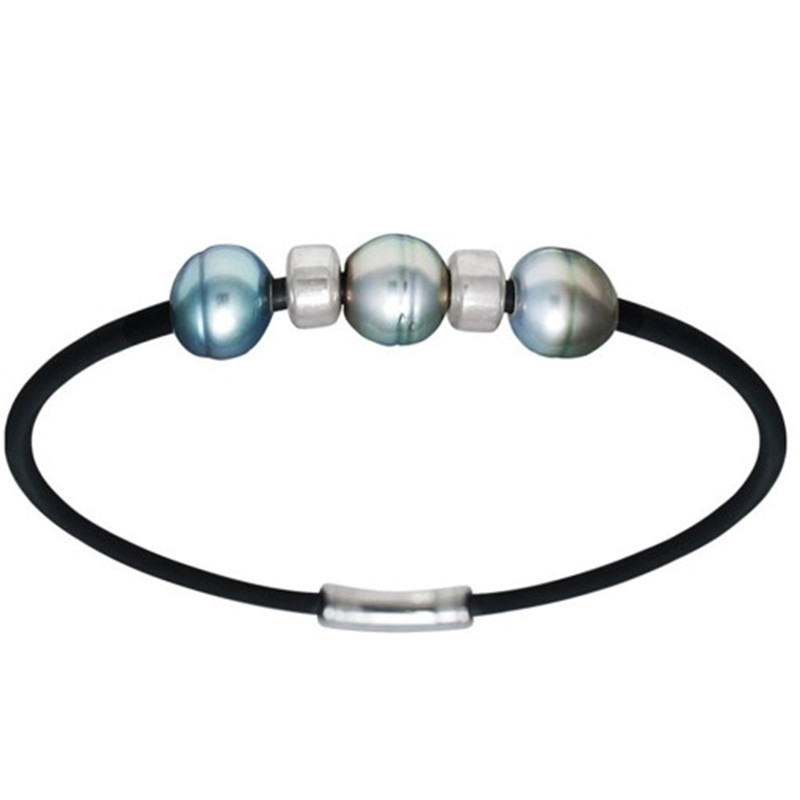 Bracelet Homme Perle de Tahiti et Argent Massif 925