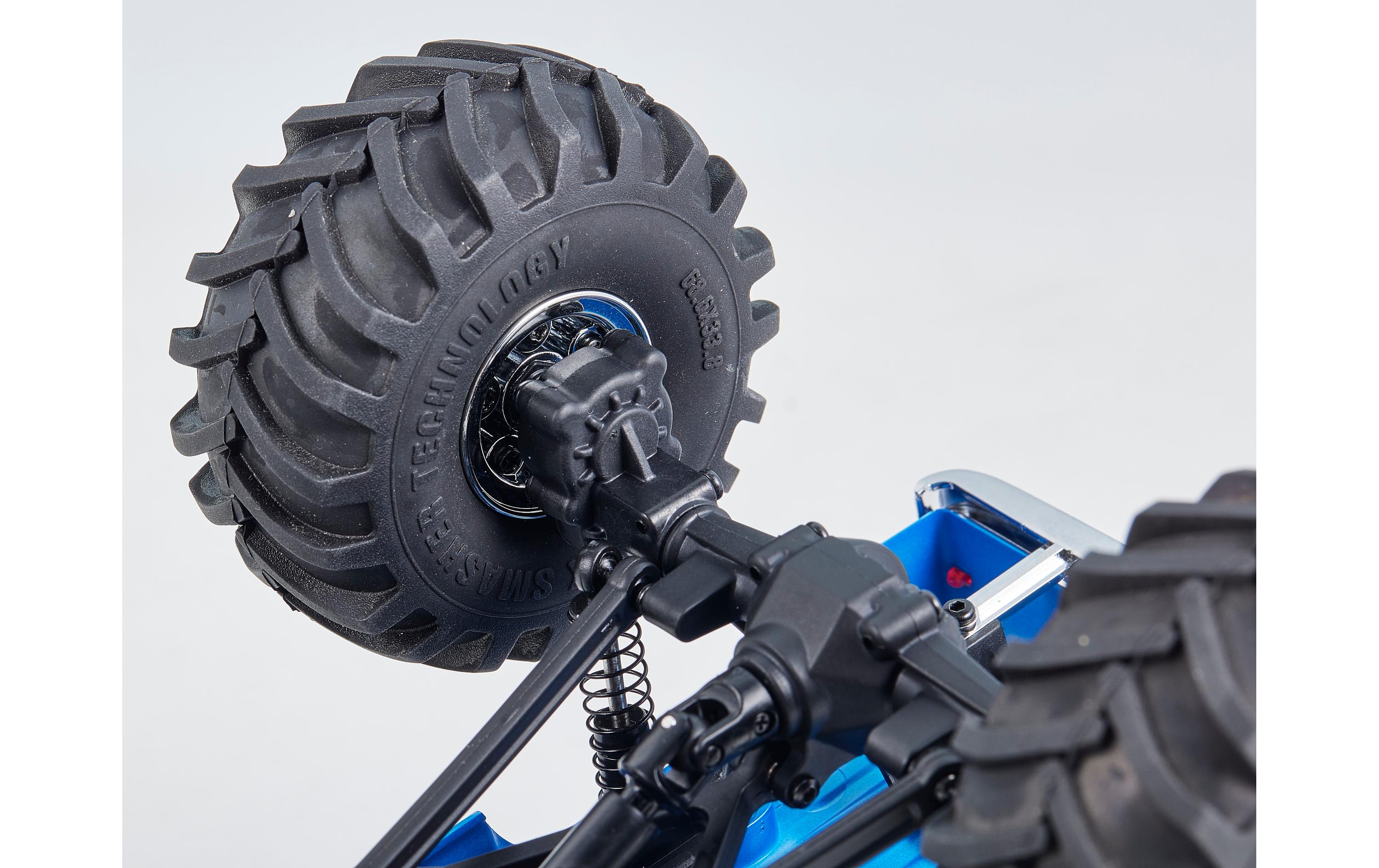 Monster Truck FCX24 Max Smasher 4x4, Blau RTR, 1:24<br>Micro Monstertruck mit 2-Gang Getriebe und Portalachsen