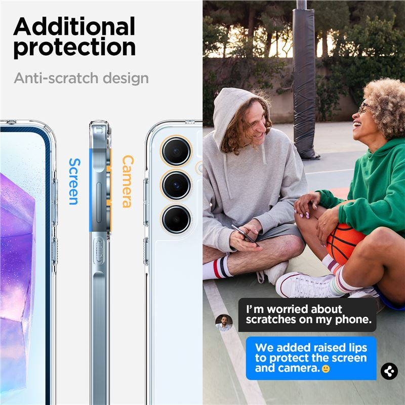 Samsung Galaxy A55 Ultra Hybrid Case Hülle (ACS07528) - Transparent