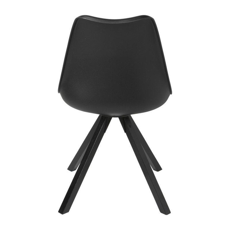 Eetkamerstoel Olympic - zwart - 82x58x48 cm