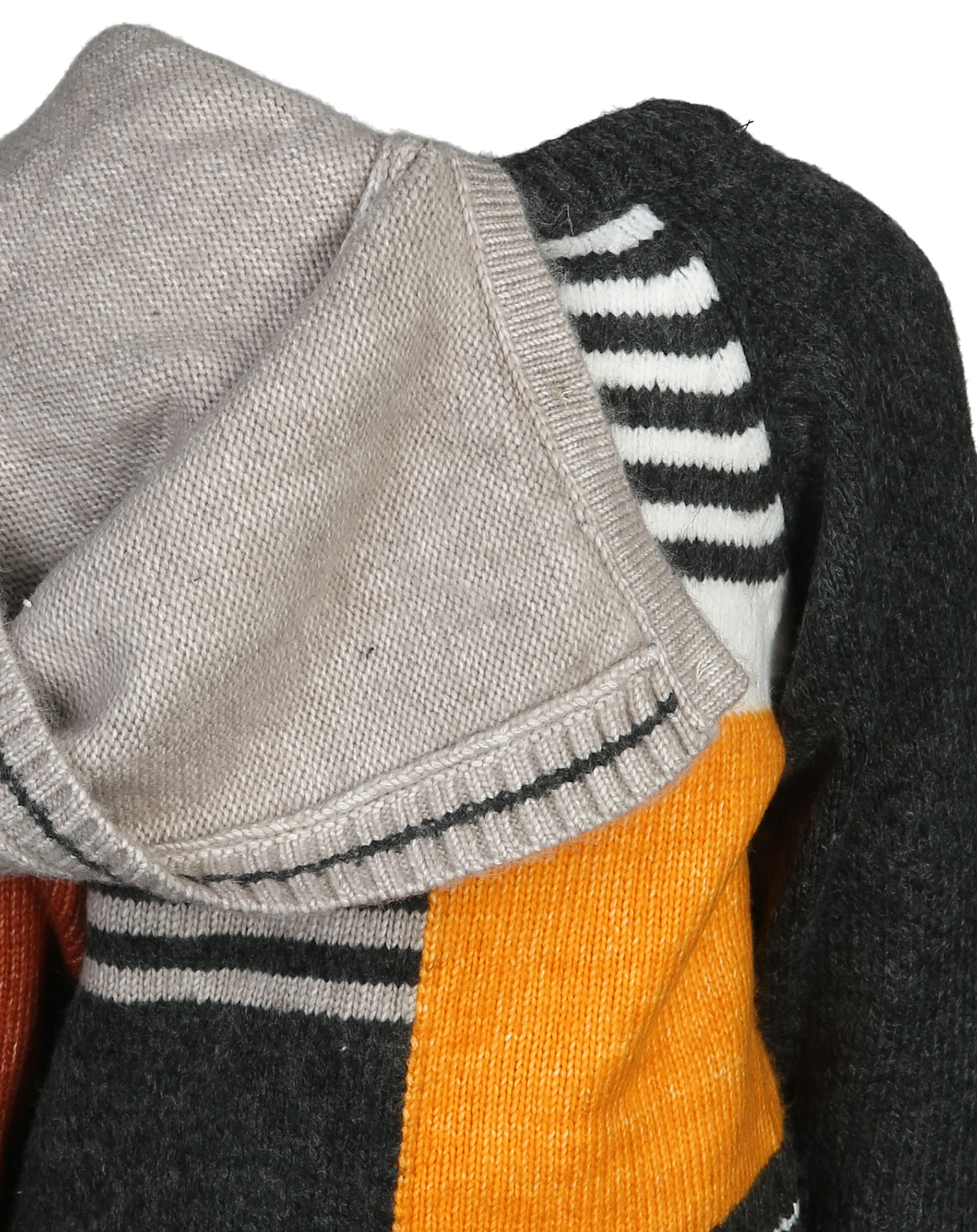 Kapuzen-Strickjacke COLOR in bunt