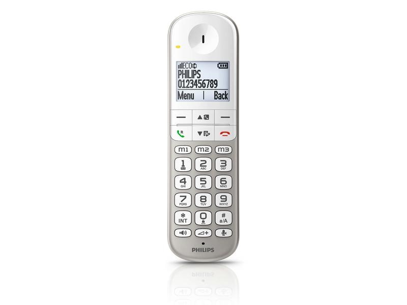 Philips Schnurlostelefon XL4951S Weiss Schnurlostelefon mit Anrufbeantworter