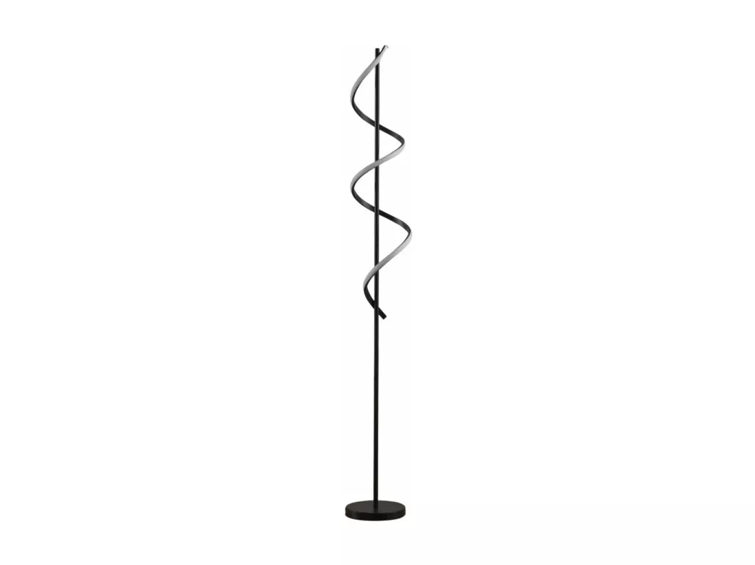 Grande lampe LED cascade spirale noire - Simaria