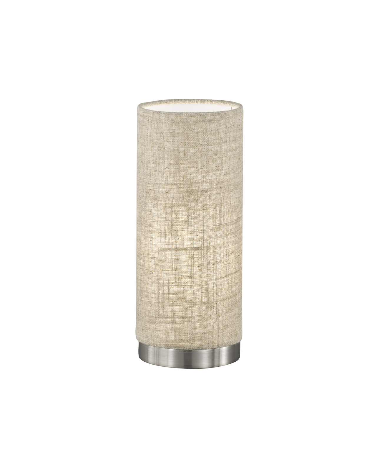 Tischleuchte THOR - sandfarben-nickelfarben - 25 cm