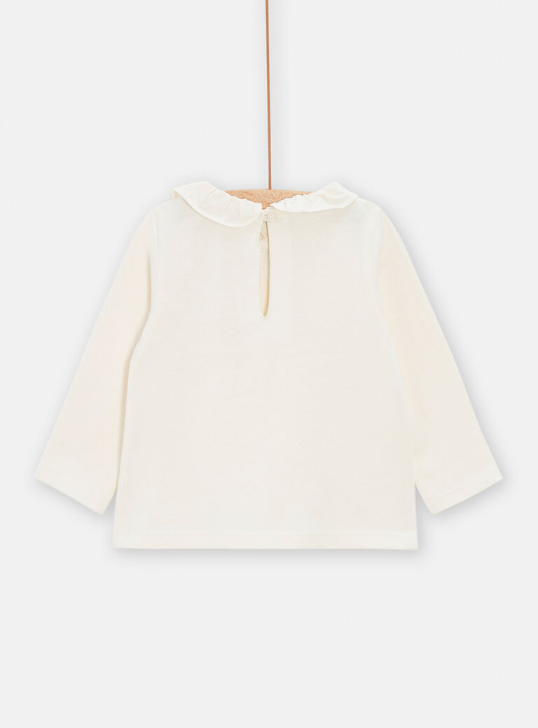 Brassière écrue pour bébé fille