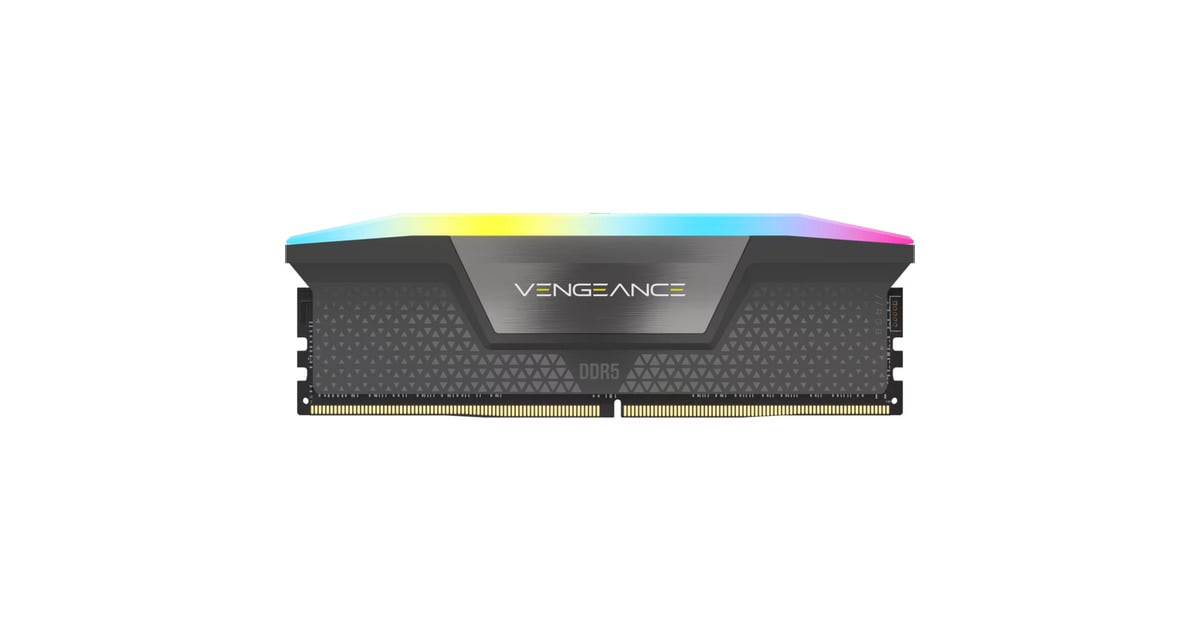 Corsair64 GB DDR5-6000 (2x 32 GB) Kit werkgeheugen  (Grijs, CMH64GX5M2D6000Z40, Vengeance RGB, XMP, EXPO)
