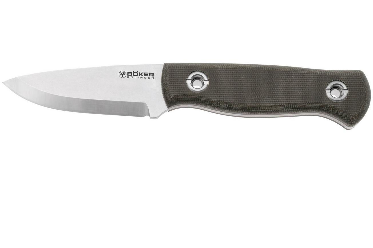 Böker Vigtig vs. Wild 121509 CPM MagnaCut, Green Canvas Micarta, survivalmes