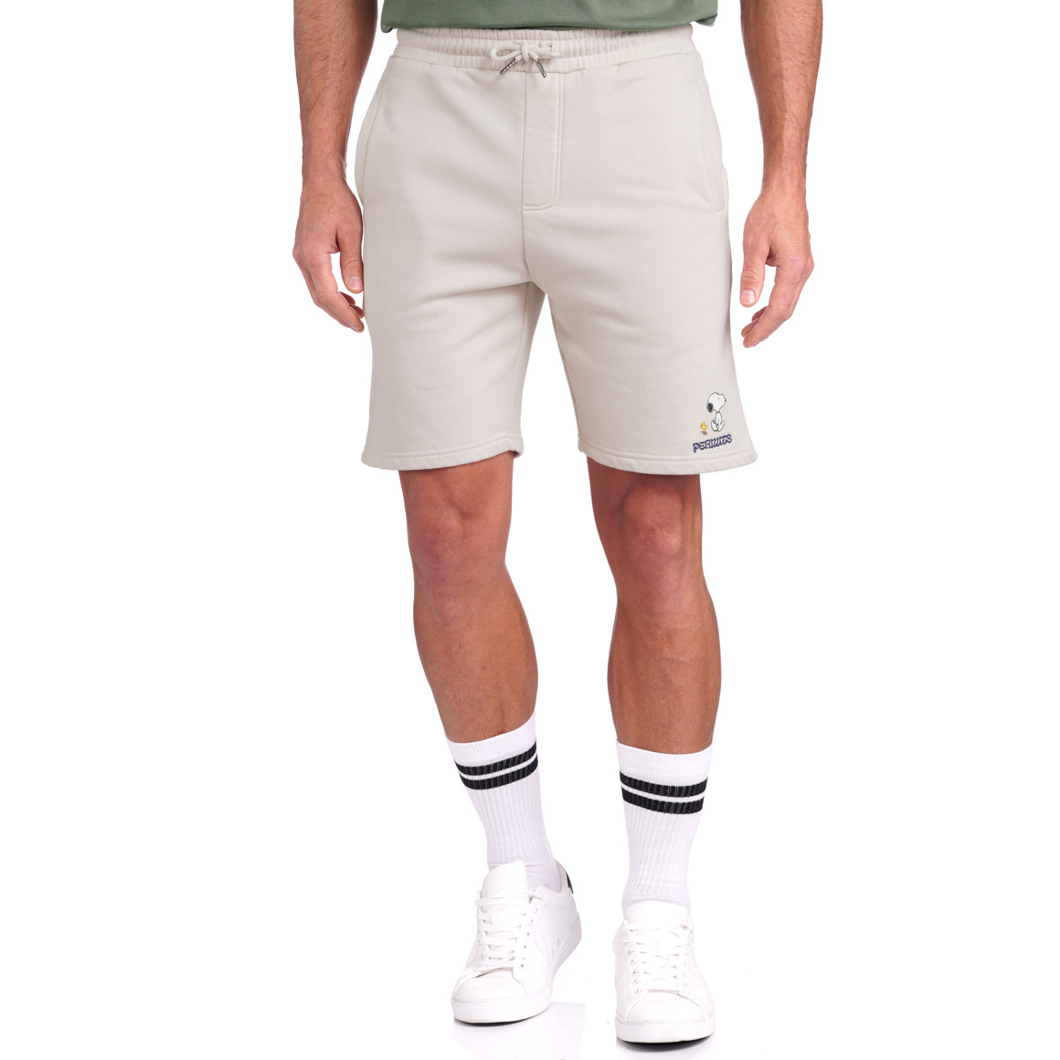 Jonas Nielsen Peanuts Shorts mit Stickerei hellbeige