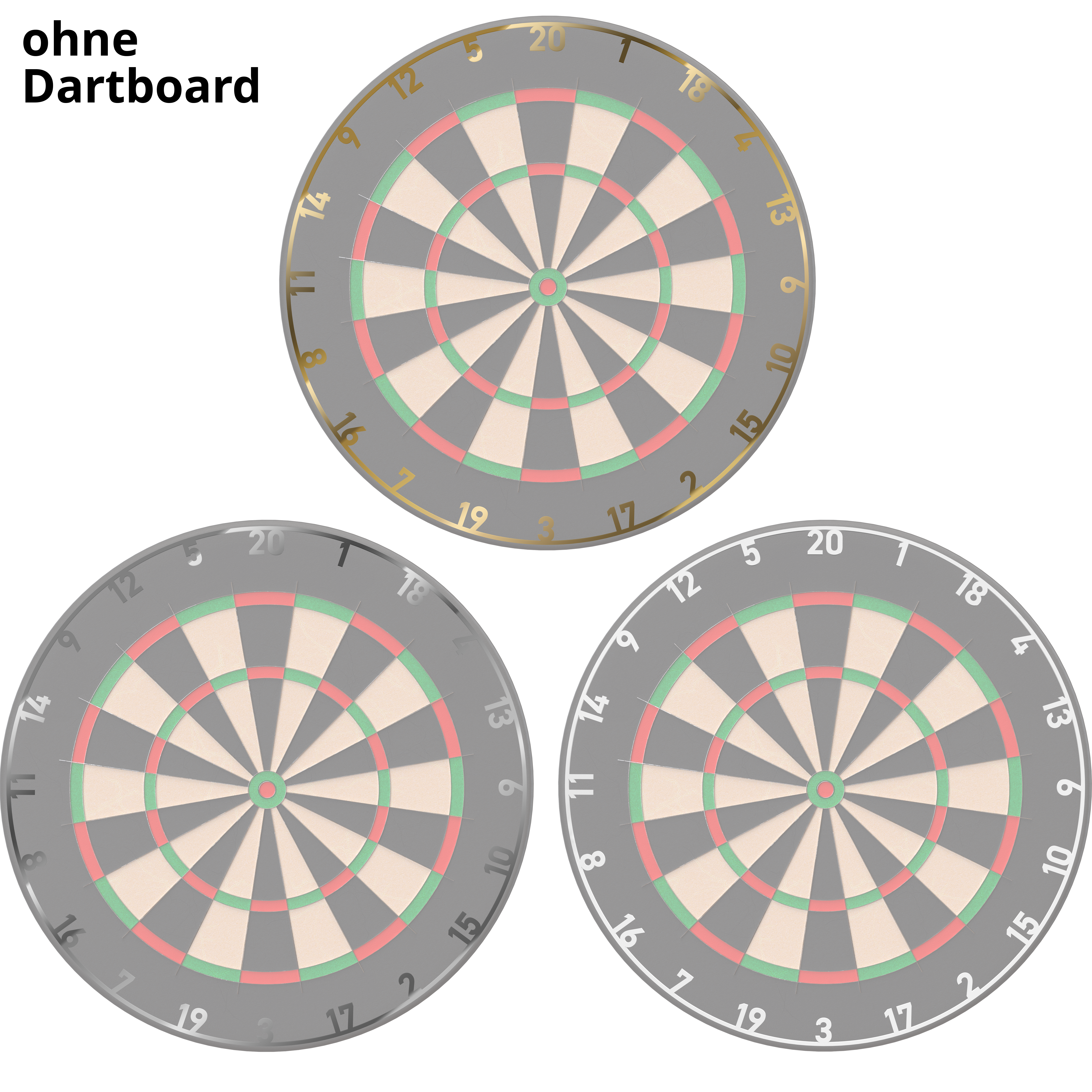 Bull's NL - Metall Zahlenring Set
