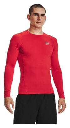 Maillot Manches Longues de compression Under Armour Heatgear Armour Rouge Homme