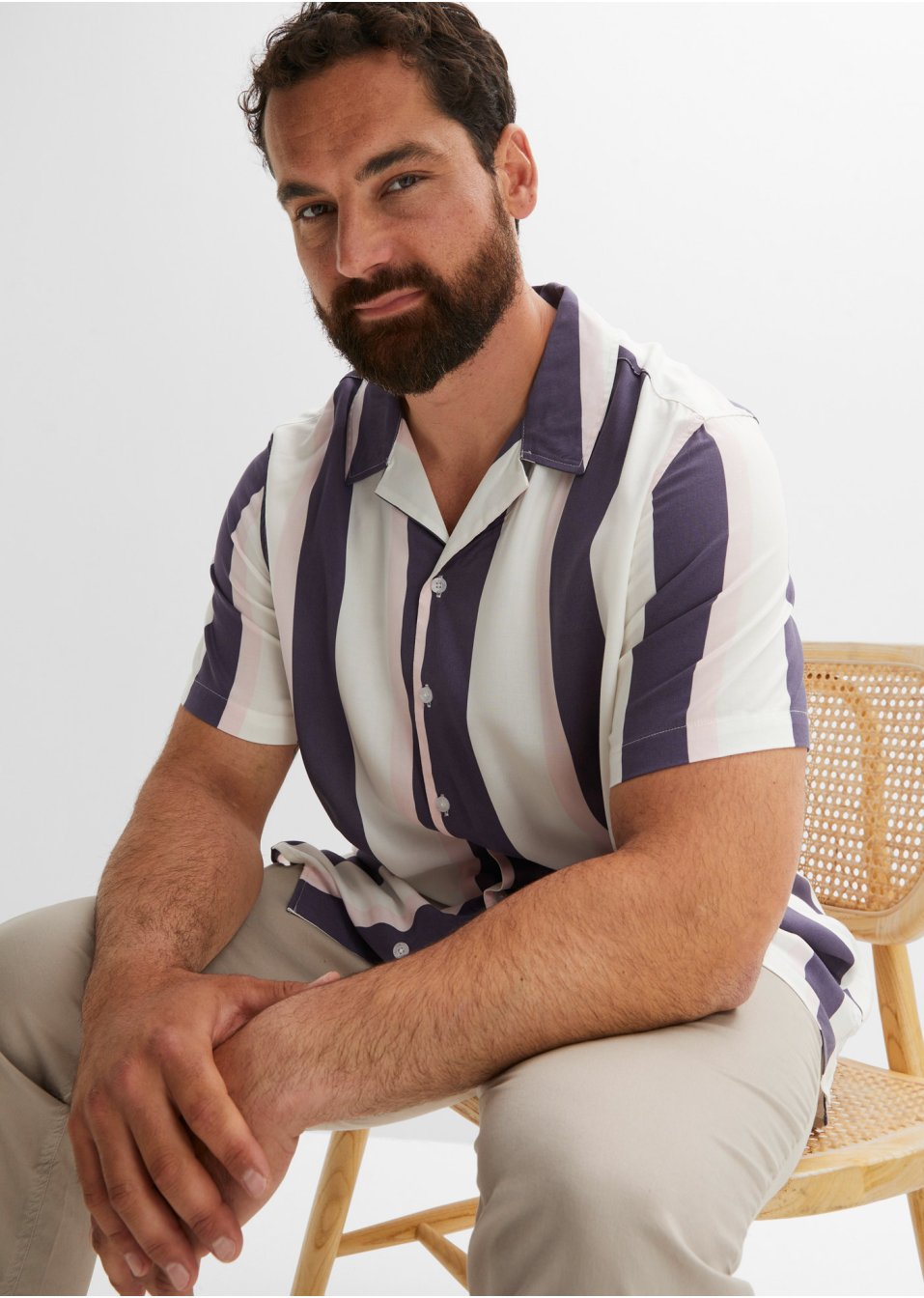 Chemise manches courtes en viscose