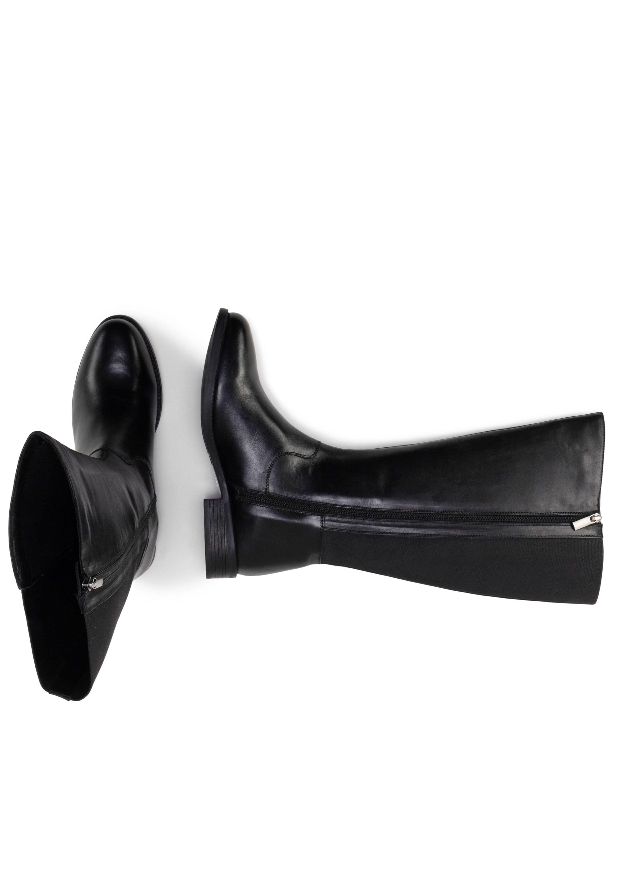 Weitschaftstiefel mit Stretch-Einsatz, in 3 Schaftweiten