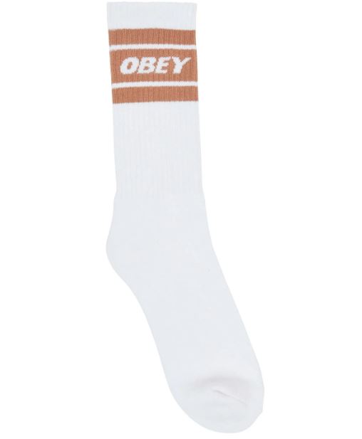 Obey Cooper II Socks White / Brown Sugar