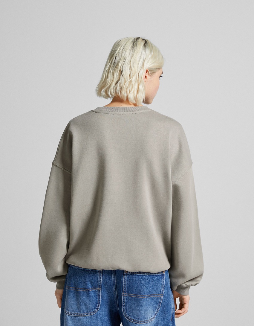 Moletom estampado oversized