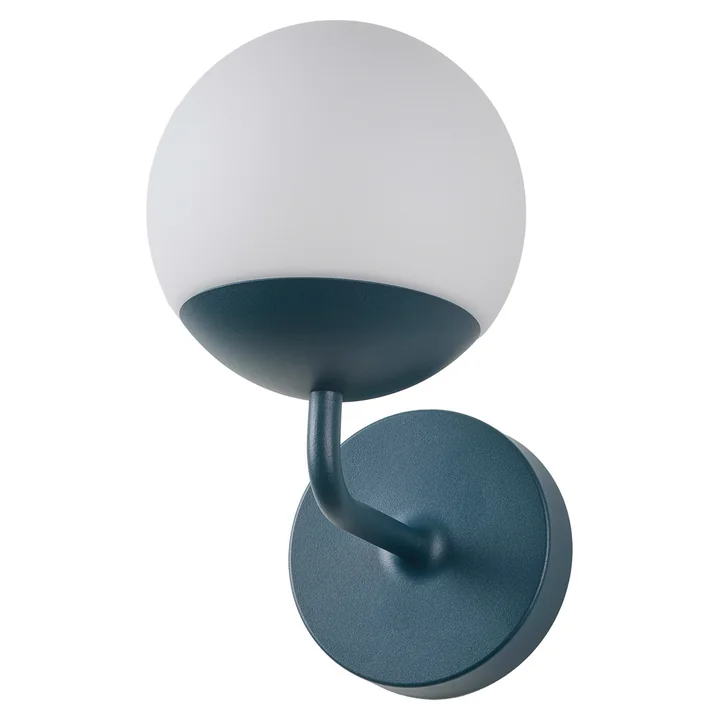 Fermob - Mooon! Wandleuchte LED, Ø 15 cm, acapulcoblau